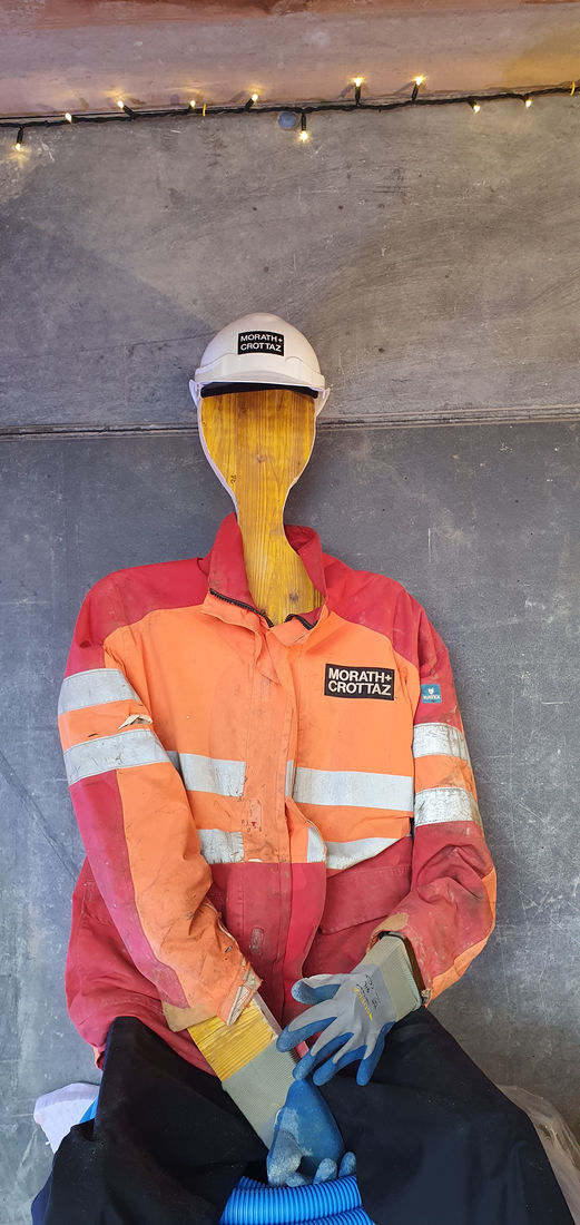 Baustellenkrippe: Joseph